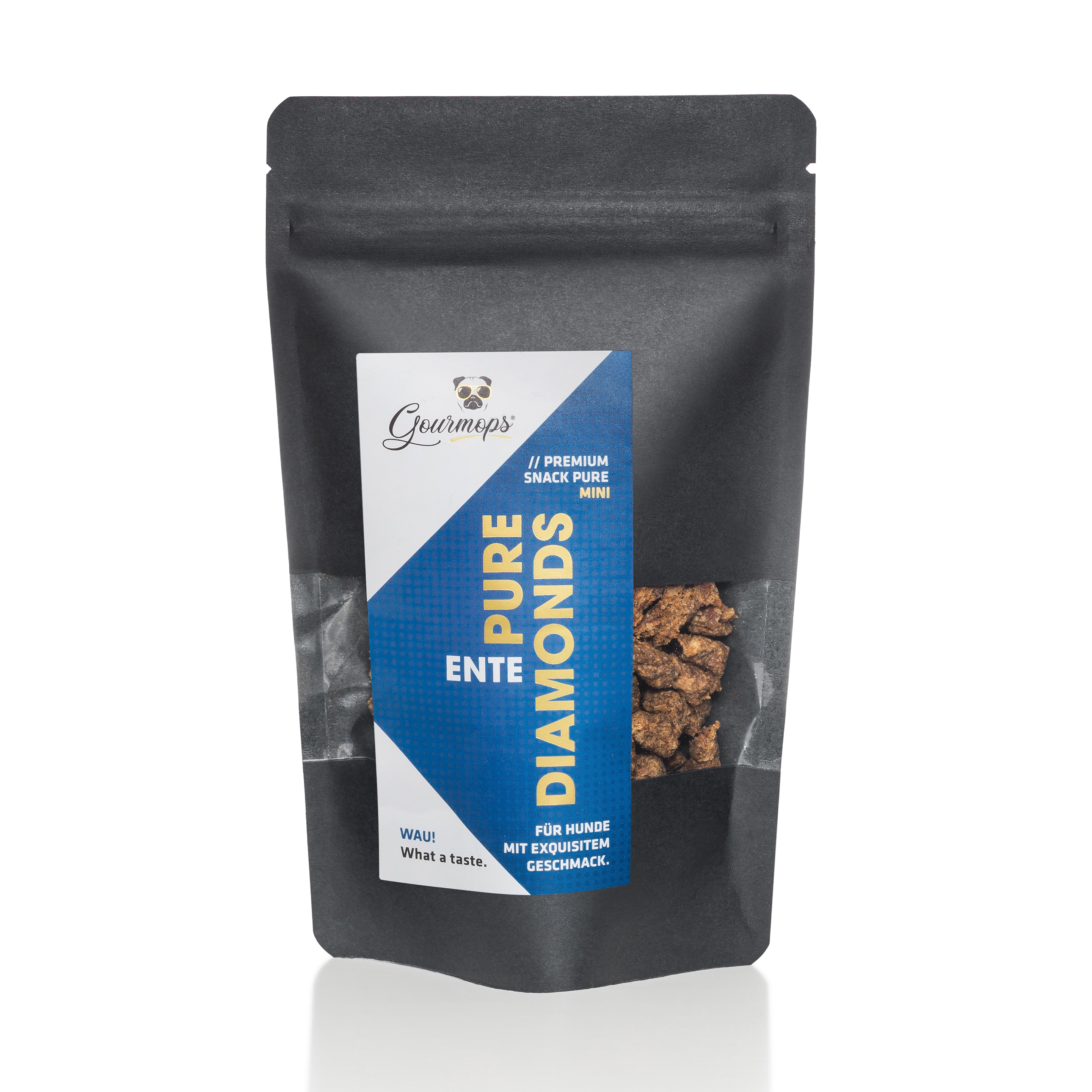 Beutel Pure Diamonds Mini Ente geschlossen mit Etikett