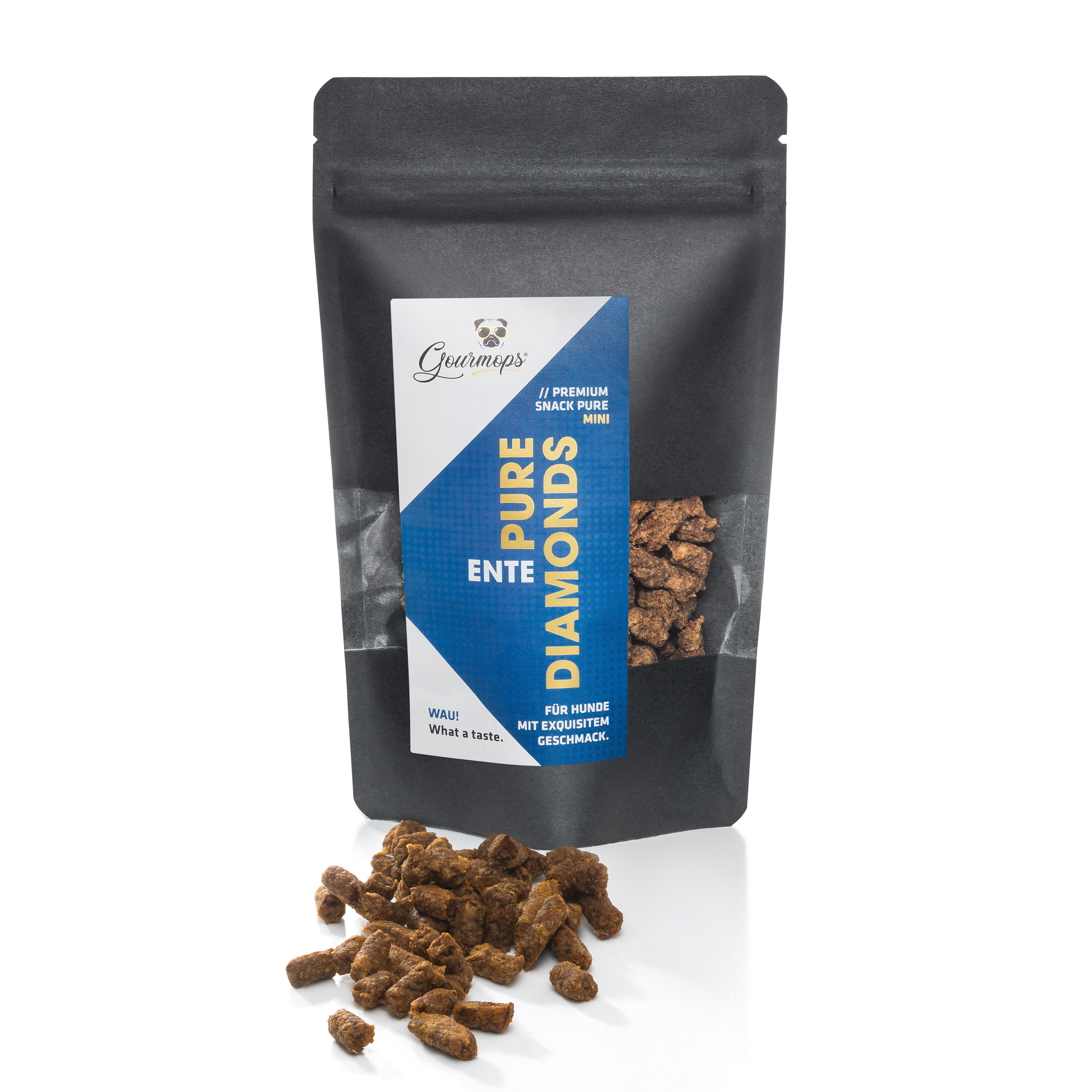 Beutel Pure Diamonds Mini Ente mit sichtbarem Inhalt