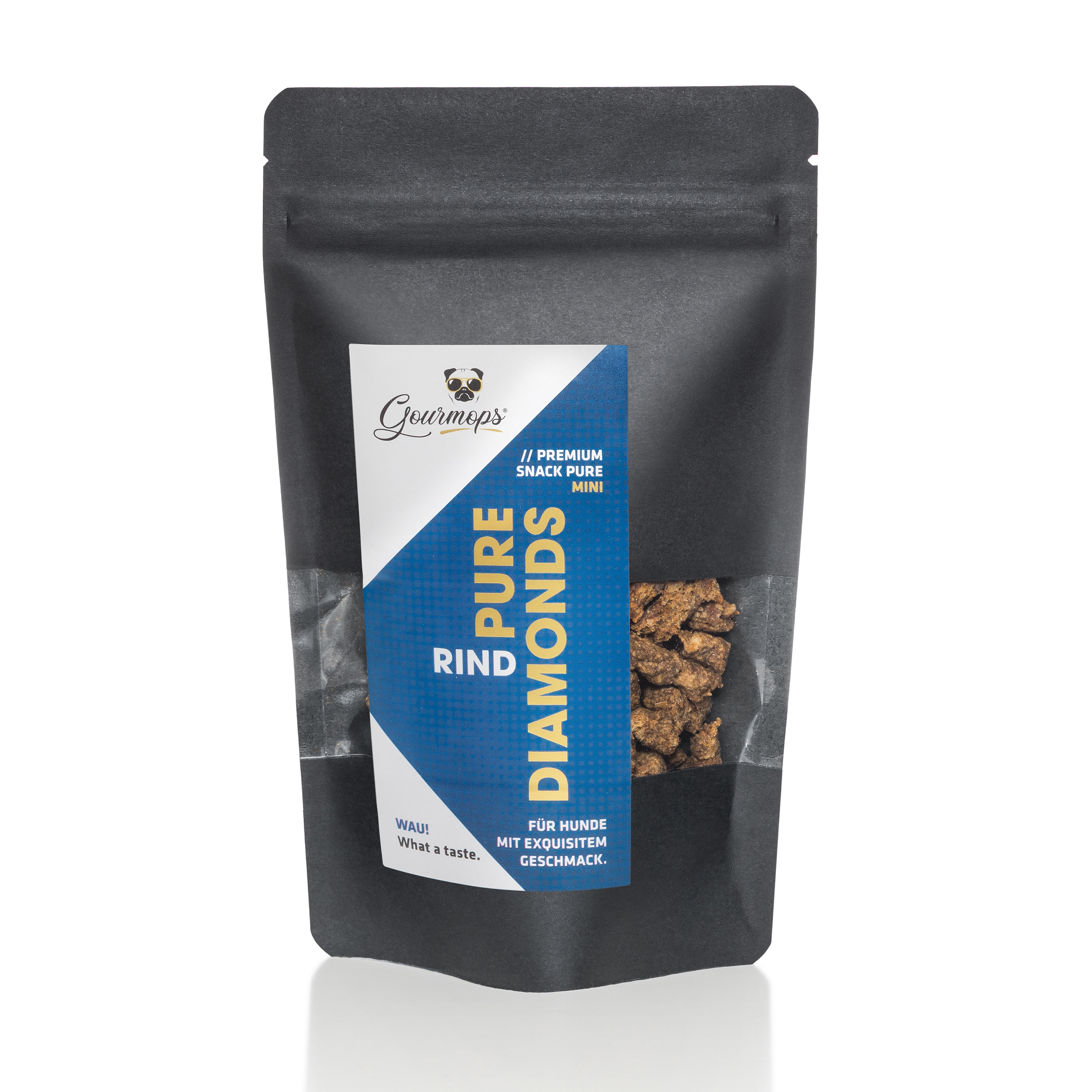 Beutel Pure Diamonds Mini Rind geschlossen mit Etikett